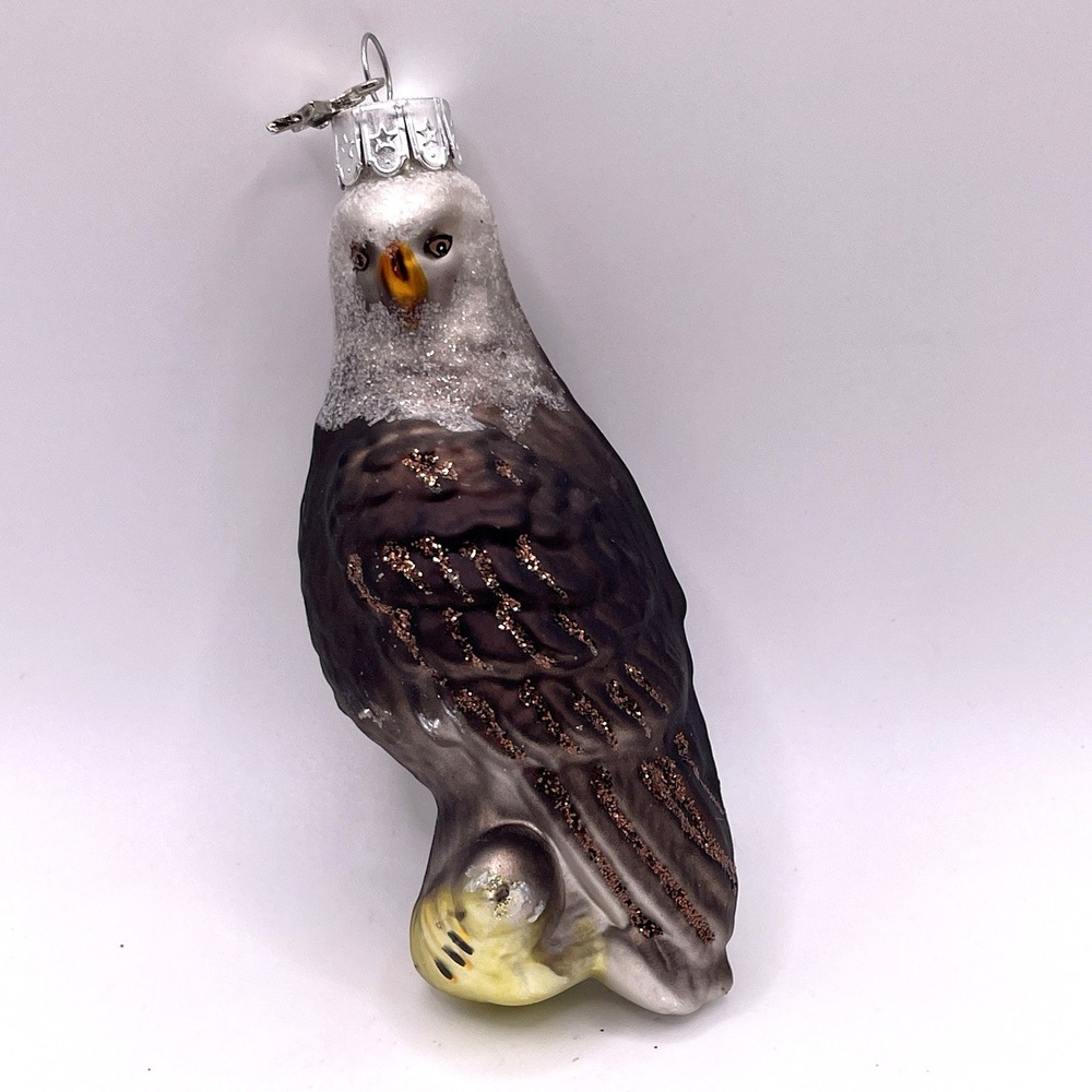 Bald‎ Eagle Glass Christmas Ornament 4.5" Length Midwest CBK